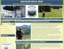 Tablet Screenshot of discoverwellsgray.com